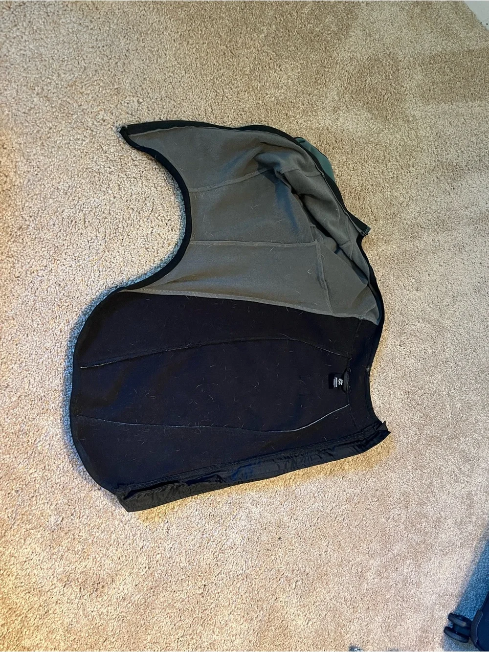 RuffWear Black Dog Skirt with Reflective Piping